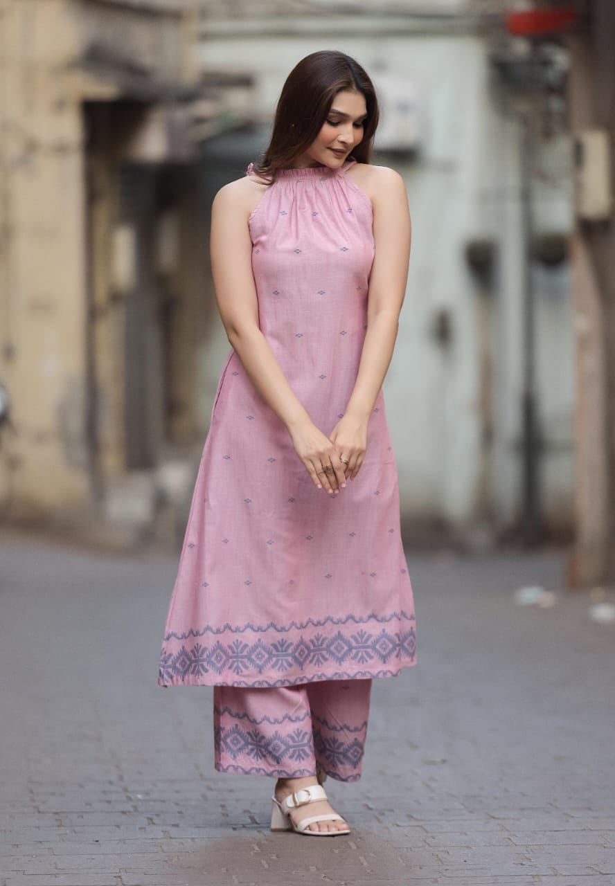 Miraya Halter Neck Kurta Set