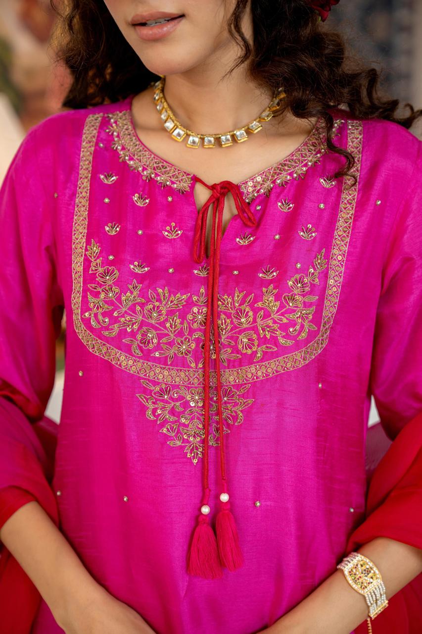 Yashvi Ombre Three Piece Set