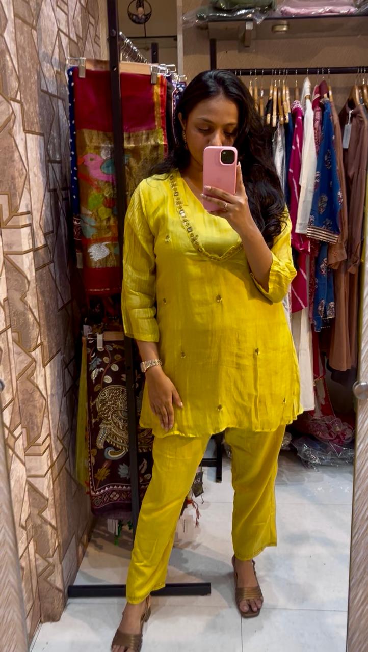 Siddhi Mul Chanderi Co-ord Set