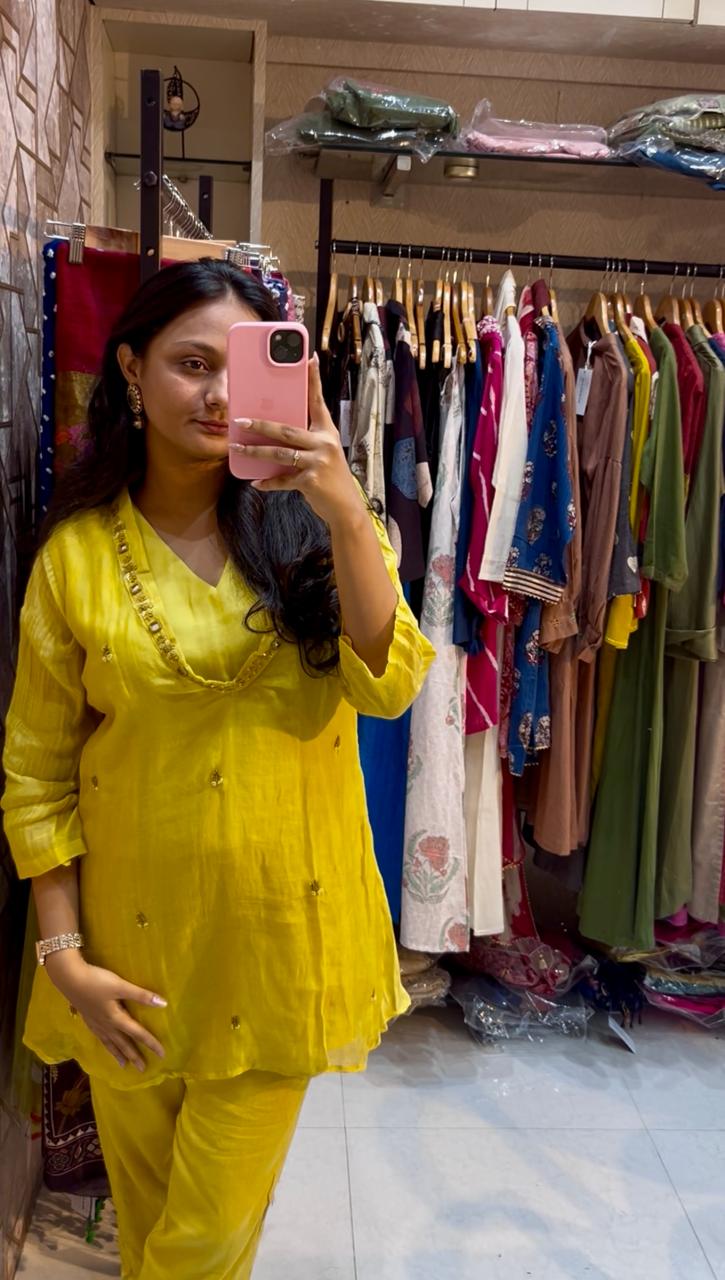 Siddhi Mul Chanderi Co-ord Set