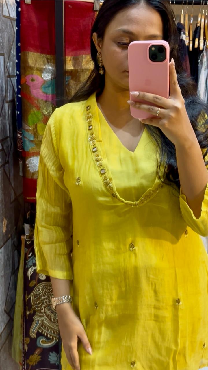 Siddhi Mul Chanderi Co-ord Set