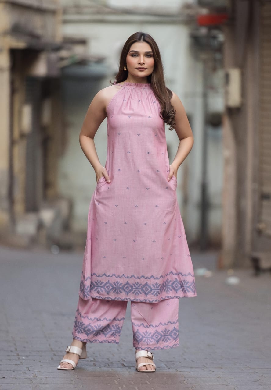 Miraya Halter Neck Kurta Set