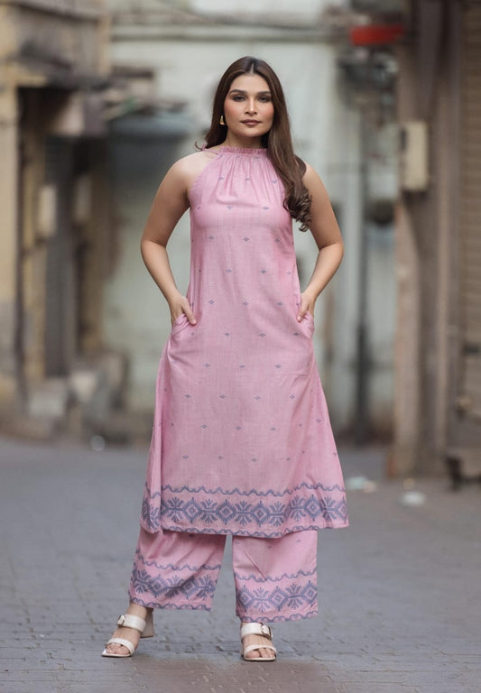 Miraya Halter Neck Kurta Set