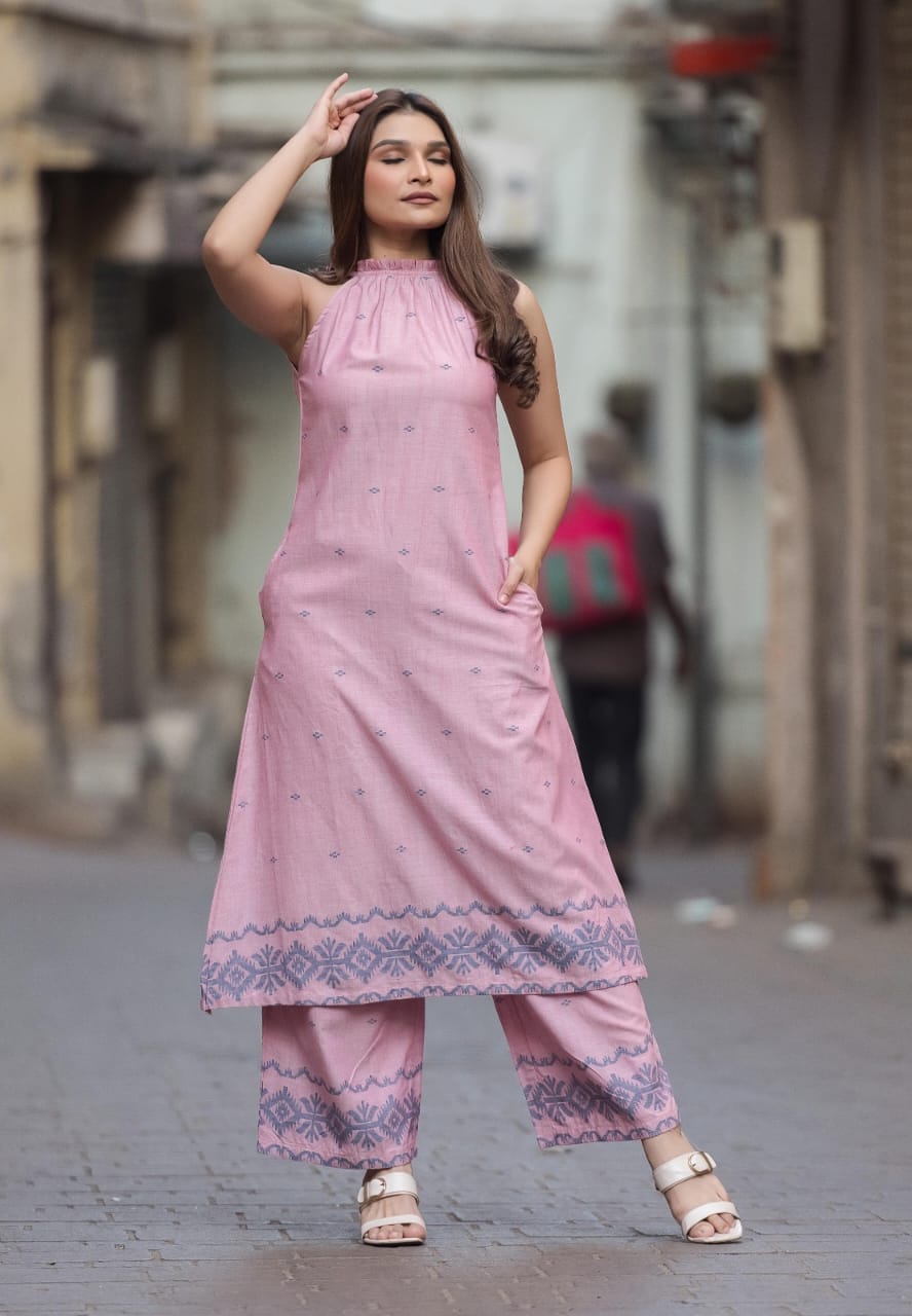 Miraya Halter Neck Kurta Set