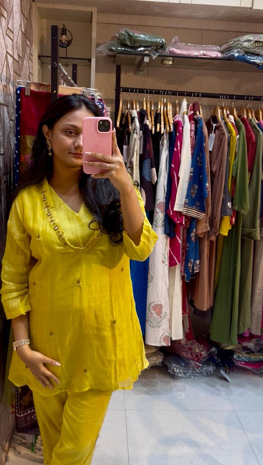 Siddhi Mul Chanderi Co-ord Set