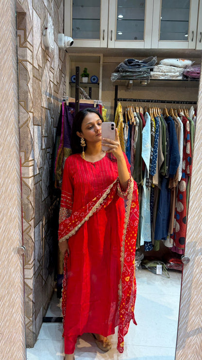 Anagha Bandhej Set